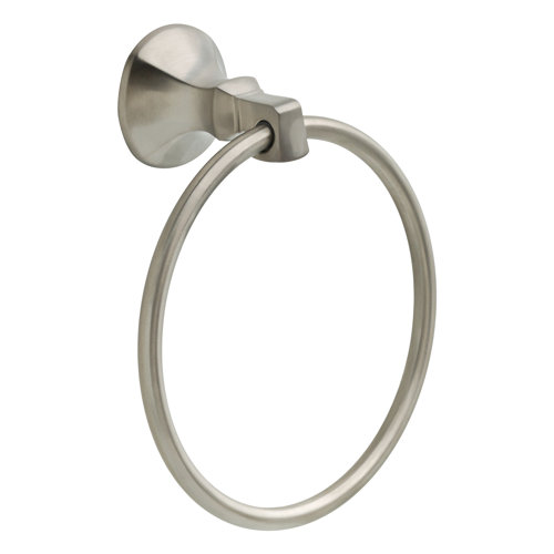 76446SS,RB Delta Ashlyn Wall Mount Round Closed Towel Ring Bath